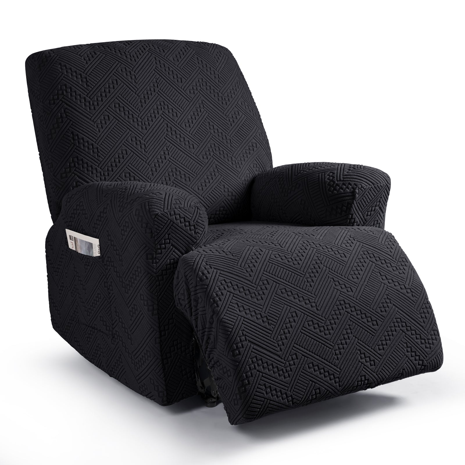 Ruaozz 3 Pieces Recliner Chair Covers Stretch Reclining Chair Slipcover, 1 Seat/ XL 1 Seat