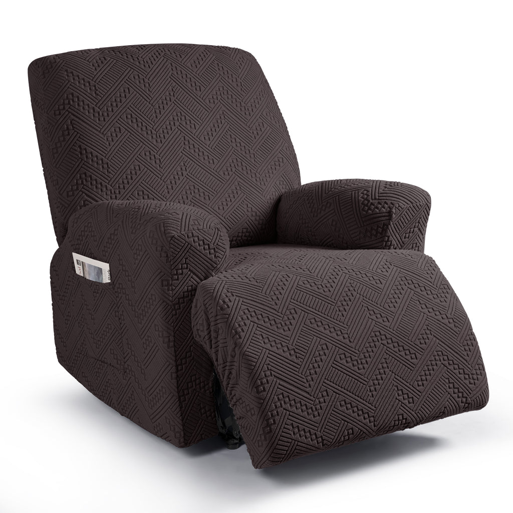 Ruaozz 3 Pieces Recliner Chair Covers Stretch Reclining Chair Slipcover, 1 Seat/ XL 1 Seat