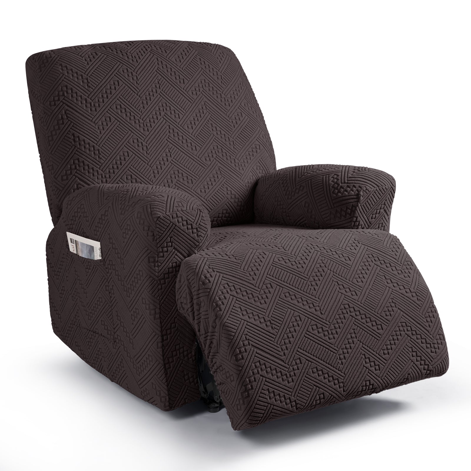 Ruaozz 3 Pieces Recliner Chair Covers Stretch Reclining Chair Slipcover, 1 Seat/ XL 1 Seat